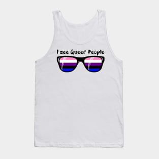 Genderfluid Sunglasses - Queer People Tank Top